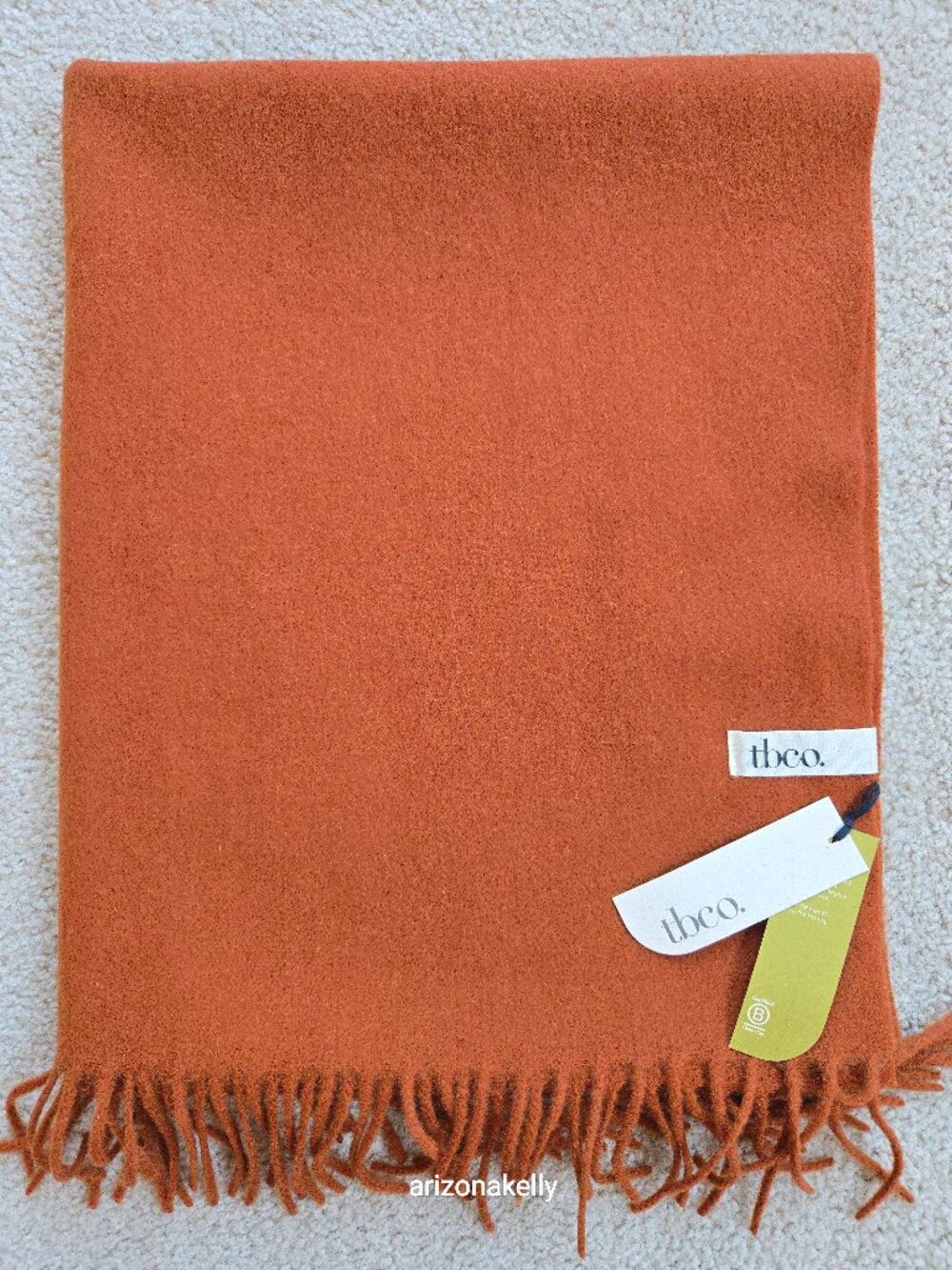 NWT tbco Lambswool Rust Scarf Scotland